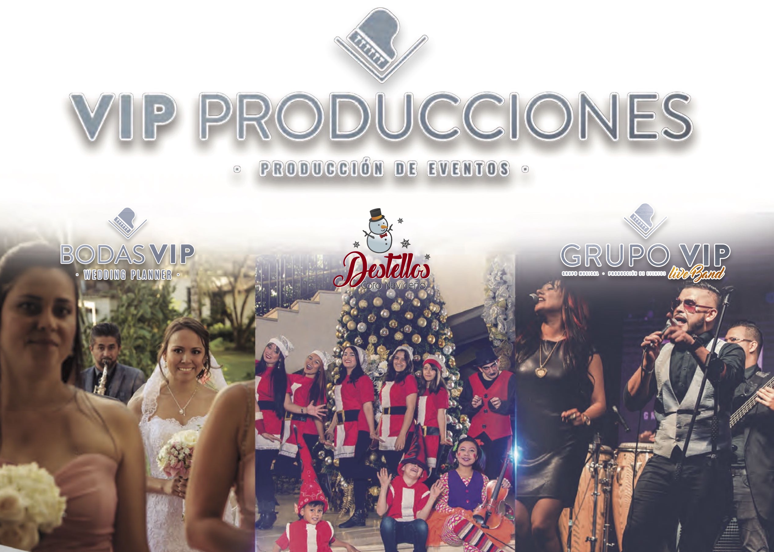portada pagina web vip producciones